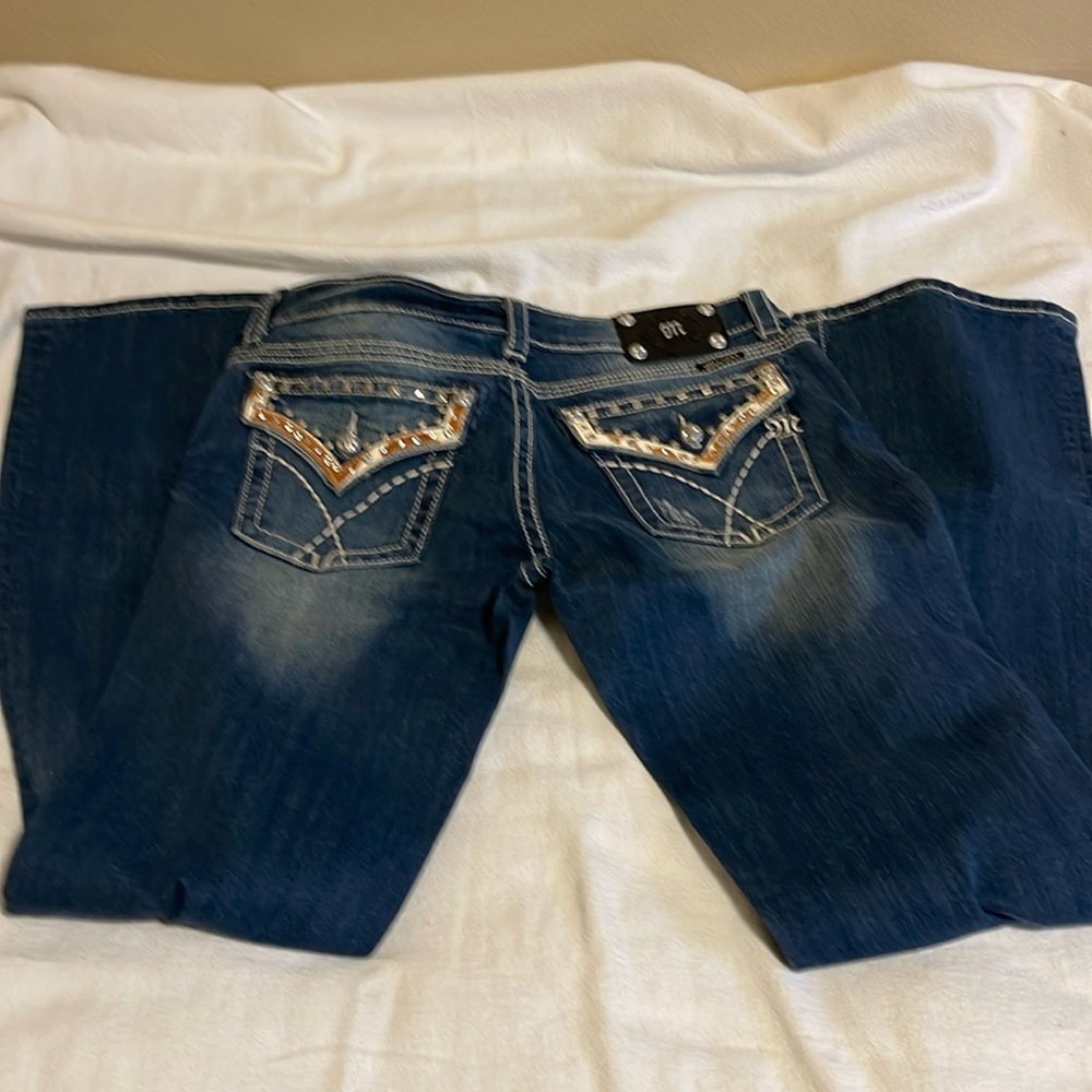 Brand new with tags cute cowhide trim miss me jeans